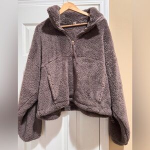 Old Navy Cozy Purplish Sherpa Pullover